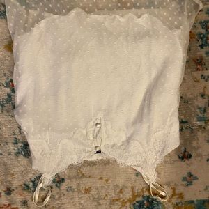 White textured blouse